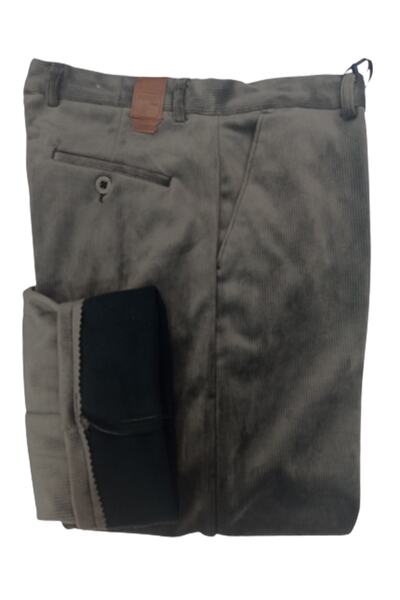 Doratte Moda Βελούδινο παντελόνι (κλασικό κόψιμο) λεπτό κοτλέ Ψηλόμεσο με φλις εσωτερικά