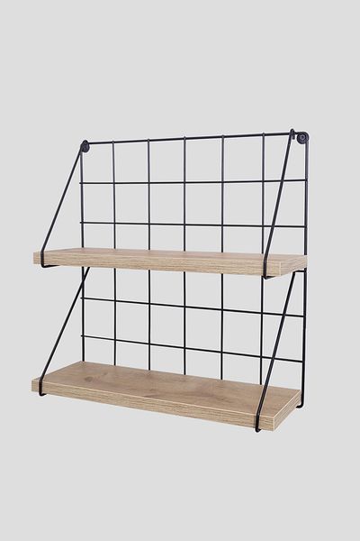 Milonsa 2 Tiers Multipurpose Decorative Shelf Spice Rack Towel Holder Bookshelf Rack Bathroom Kitchen Room Shelf