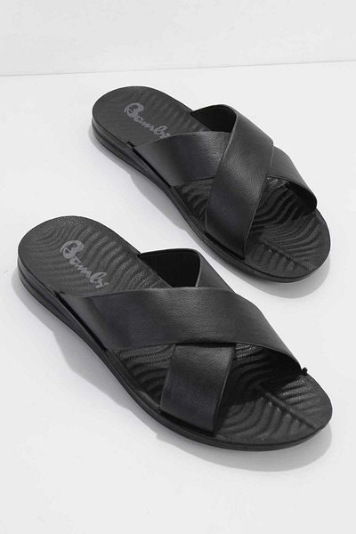 Bambi Black Men's Slippers E04642637609
