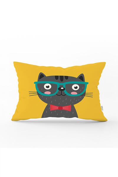 Realhomes Özel Tasarım Dijital Baskılı Dekoratif Dikdörtgen Kırlent Kılıfı