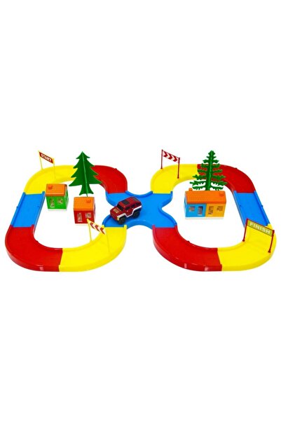 PİLSAN 2022 Yılbaşı Fırsatları - Kesişen Yol Seti Ve Pilli Araba - ™ Beyaz At®