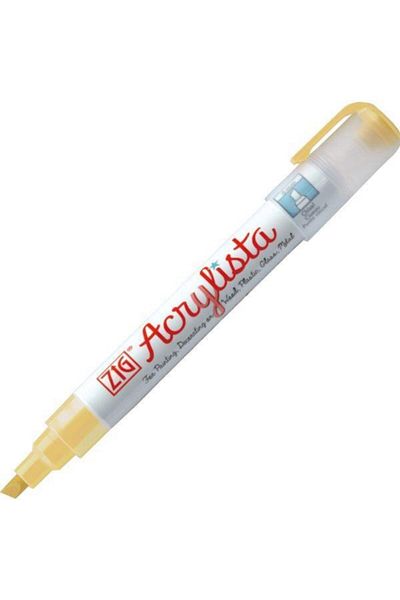 Zig Acrylist Marker Acrylic Painting Pen 6 Mm Cut Point Buttercup