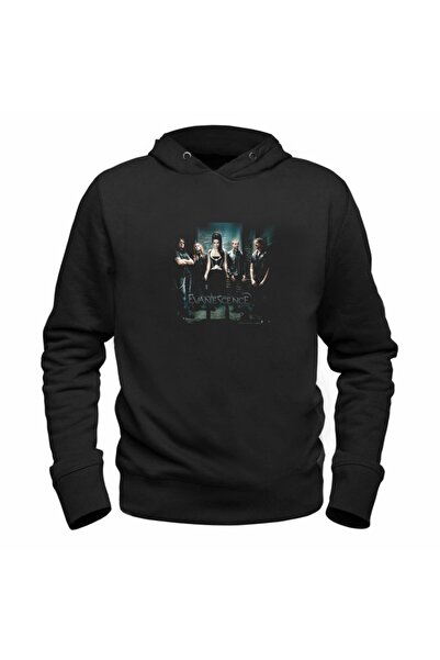 Alfa Tshirt سويت شيرت أسود للأطفال مطبوع عليه صورة Evanescent