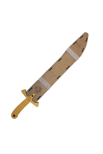 Ahtek Yellow Special Design Wooden Toy Scabbard Sword