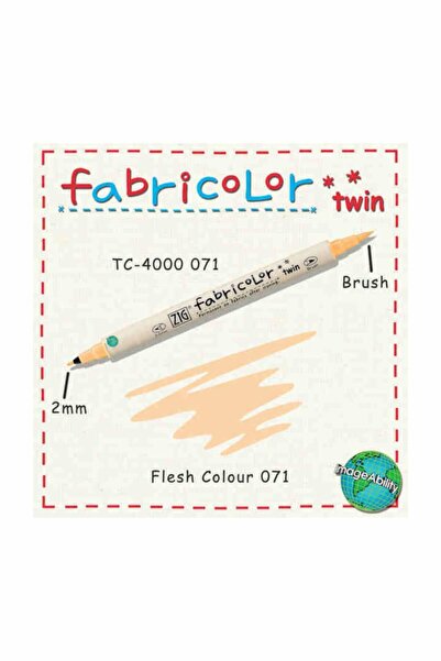 Zig Fabricolor Twin Çift Uçlu Kumaş Boyama Kalemi FLESH