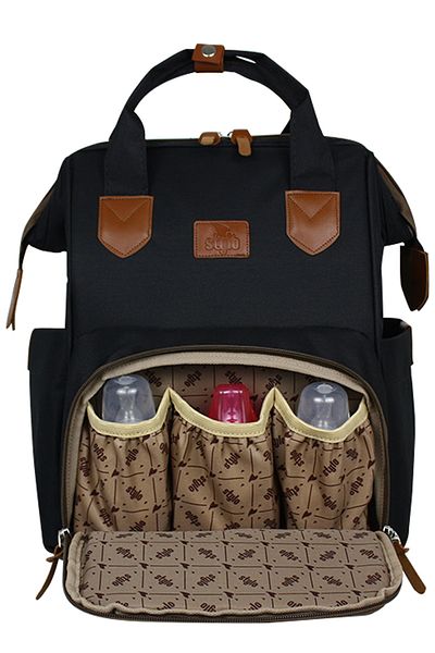 Stylo Monaco Baby Bag Printed Mother Baby Care Backpack - White Print