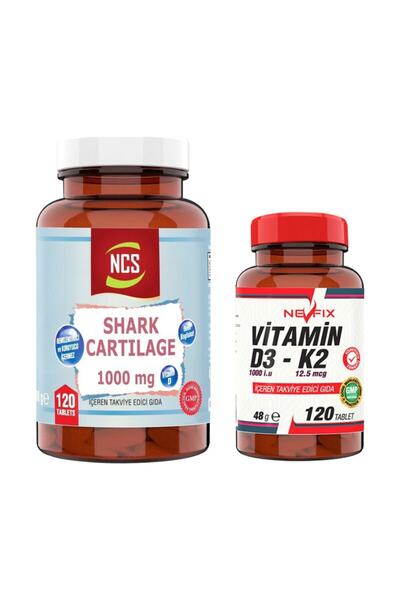 NCS Shark Cartilage 120 Tablet & Nevfix Vitamin D120 Tablet