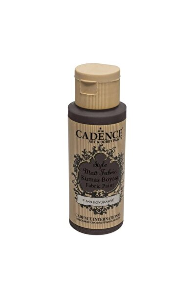 Cadence F-649 Style Matt Fabric Kumaş Boyası F-649 Koyu Kahve 5 Ml