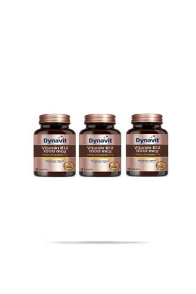 Dynavit Vitamin B12 1000 Mcg 100 Tablets - Pack of 3