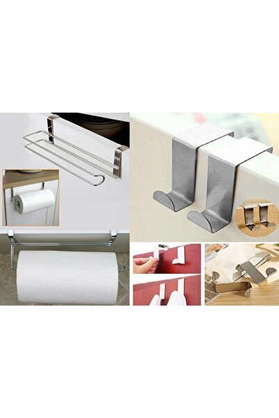AK TEMİZLİK Kağıt Havlu Asacağı+Çok Amaçlı Fonksiyonel Askı 2'li