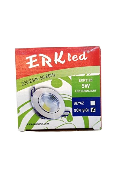 Erk Led 5w Led Spot 2 Inç Akik Downlight Alüminyum Kasa 450lm Günışığı