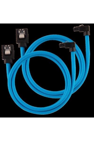 Corsair Cc-8900285 Premium Sata 6gbps 60cm 90 Derece Bağlantılı Kablo Seti - ...