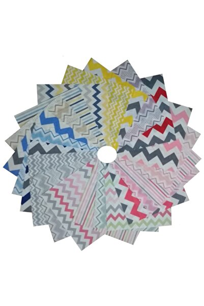 Kırkyama Patchwork Home 25x25 Cm 20 Pieces Patchwork Patchwork Cotton Fabric ...