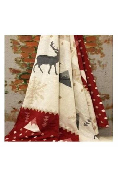 AKSU Emılıo Red Single Cotton Blanket
