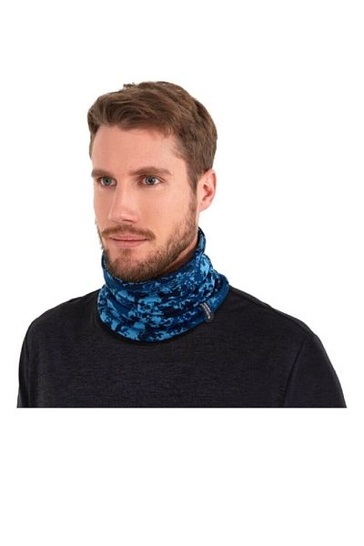 Blackspade Thermal Unisex Neck Collar & Beret 9494 - Navy Blue Printed