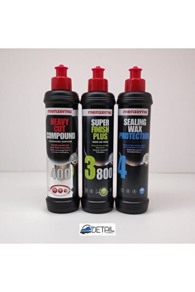 Menzerna 400 3800 Sealingwax Pasta Hare Boya Koruma Seti 250 Ml