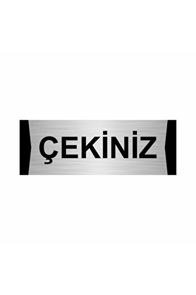 Özarslan Dizayn Pull 7X20Cm Silver Color Metal Routing Sheet