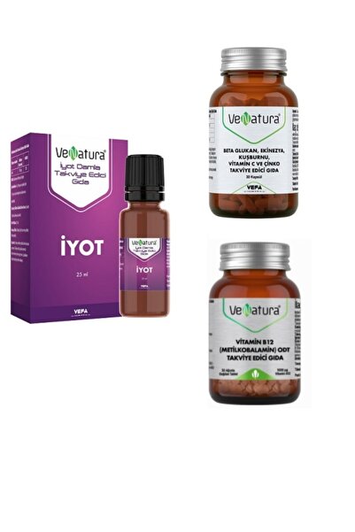 VeNatura Beta Glukan, Ekinezya, Kuşburnu, Vitamin C Ve Çinko + Metilkobalamin...