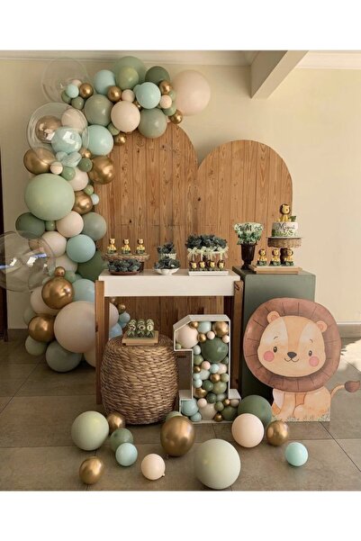 canbayhobi Küf Yeşili Somon Mint Yeşili Balon Balon Zinciri