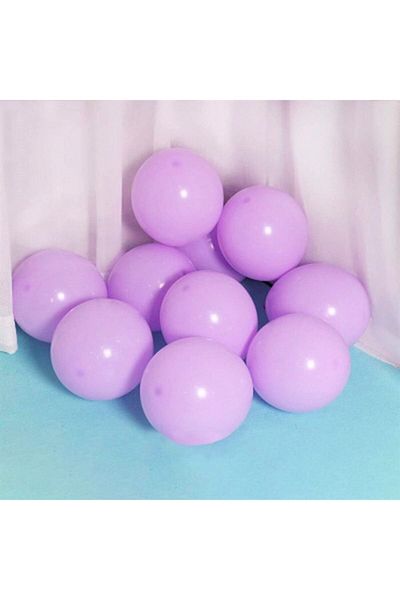 eğlencemarketi 5 Inch Small Size Macaron Balloon Lilac 100 Pieces