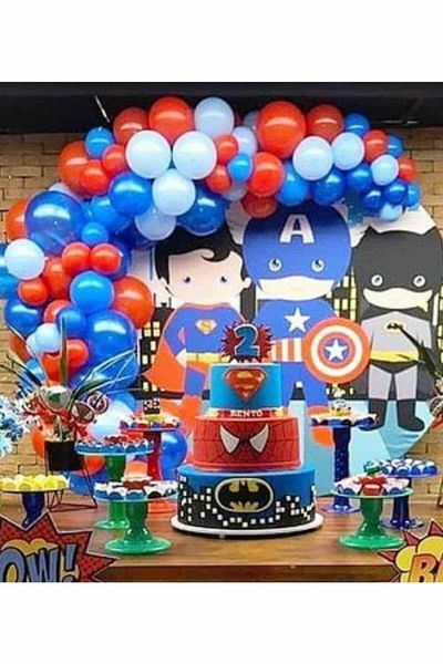 Party City Spiderman Concept 100 Balloons and 5 m Balloon Chain