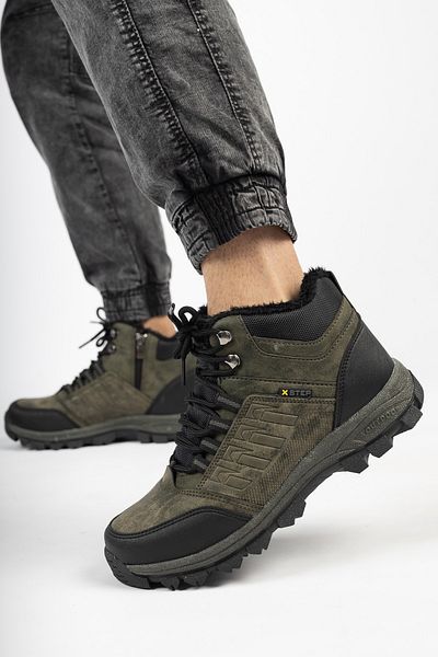 Raff Unisex αδιάβροχες γούνινες μπότες με κορδόνια
