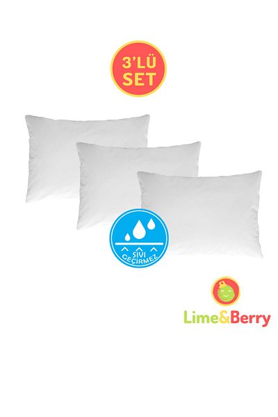 Lime and Berry Protector de perna din 3 piese Lime&berry, saltea de perna rezistenta la lichide, 50 X 70 cm