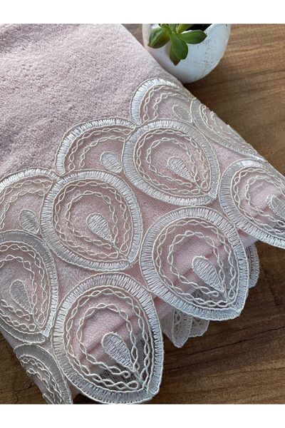 Çeyiz Bahçesi Damla Powder Velvet Towel 50&90