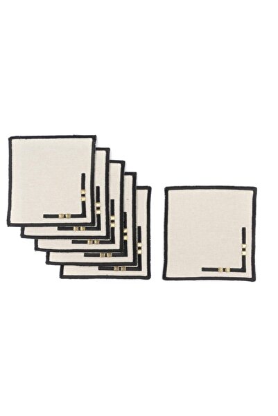 Mikasa Moor قاعدة أكواب من الكتان الخيزران 6 قطع