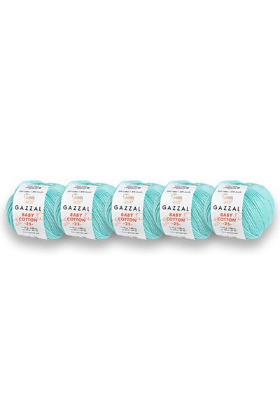 Gazzal Βρεφικό βαμβάκι 25 gr Amigurumi Punch 5 Pack Πλεκτό κορδόνι χειρός (3452)