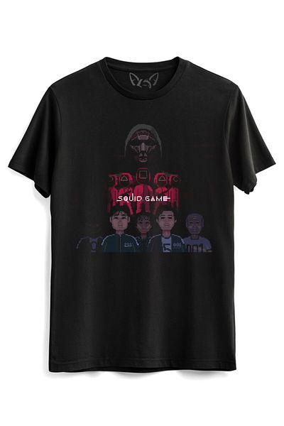 Alfa Tshirt لعبة الحبار تي شيرت أسود