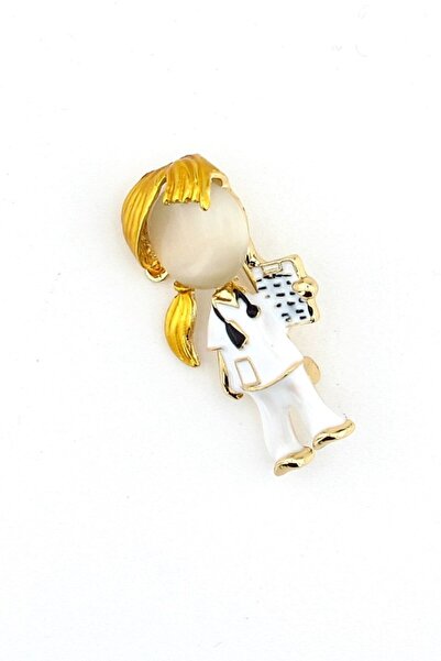 Solfera Kadın Doktor Tıp Hastane Rozet Pin Büyük Boy Broş Iğne Rz017