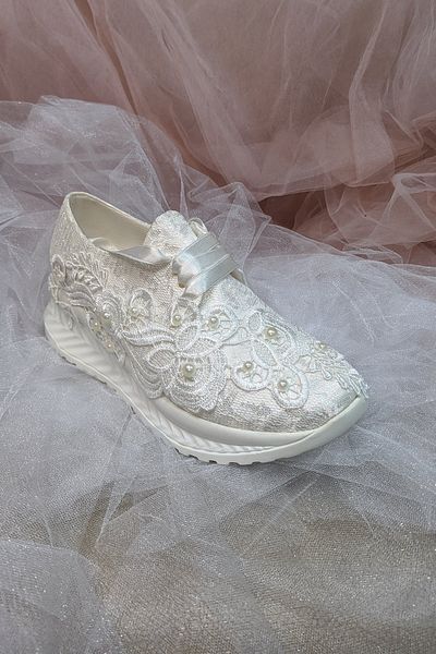 Berush Bride Seria 818 Pantofi de mireasa cu toc cu pană și mărgele