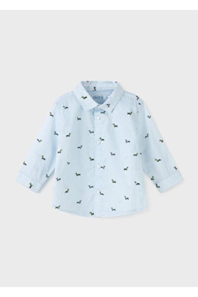 MAYORAL Baby Boy Purple Long Sleeve Shirt