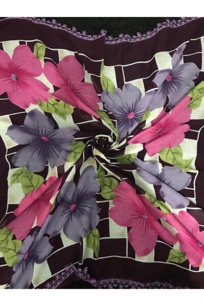 Beykan handmade Тюлева хустка з вишивкою гачком