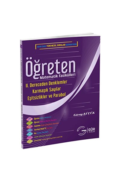 Gür Yayınları Iı. Dereceden Denklemler Eşitsizlikler Ve Fonksiyonlar Parabol ...
