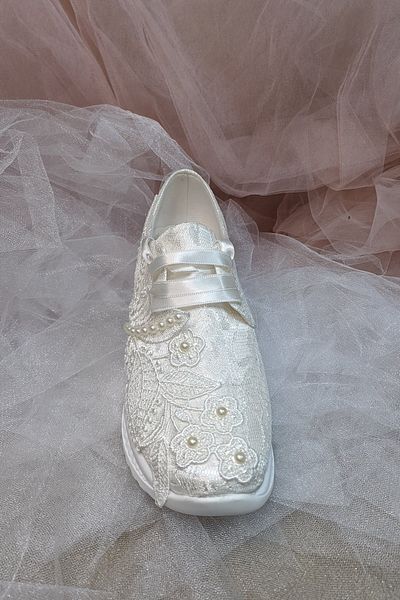 Berush Bride Seria 828 Pantofi de mireasa cu toc cu pană și margele