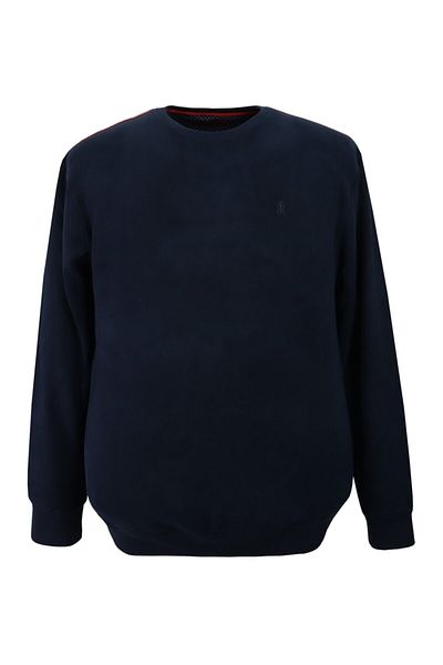 rugatchi Ανδρικό φούτερ μεγάλου μεγέθους Oversize Crew Neck Thessaloniki Navy Blue