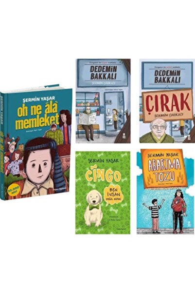 Taze Kitap Şermin Yaşar 5 Kitap Set Dedemin Bakkalı Çırak Abartma Tozu Cingo ...
