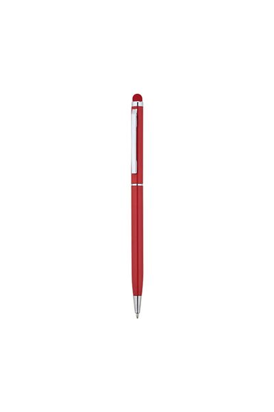 PULKO Promosyon Thinytouch, Touch Screen Tip, Metal Case, Ballpoint Pen, 026, Red