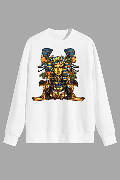 perseusshopping Античний Єгипет Egypt Фрагун з принтом Біла унісекс-футболка