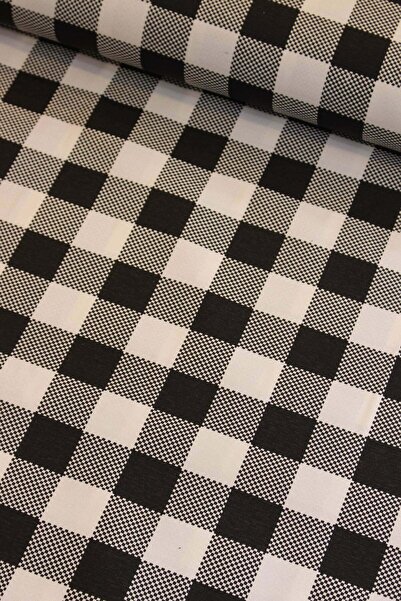 Premier Siyah Iri Pötikare Duck Kumaş