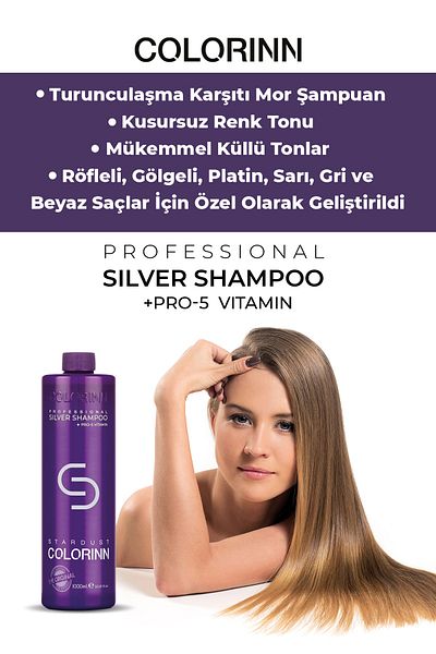 Colorinn شامبو ستاردست سيلفر بيربل 1000 مل 8681820113426