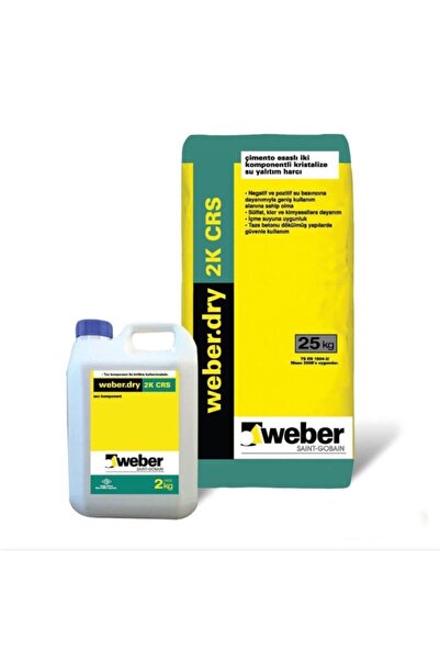 WEBER Dry 2k Crs Set 25kg+2kg Kristalize Su Yalıtım Harcı