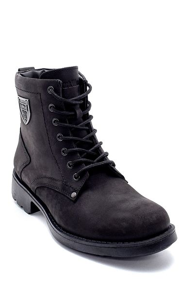 Darkwood Ανδρικές μαύρες μπότες Nubuck