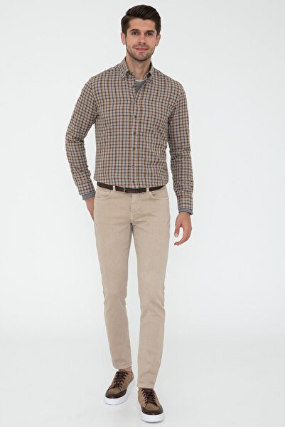 Pierre Cardin Kahverengı Erkek Gömlek G021GL004.000.1276394