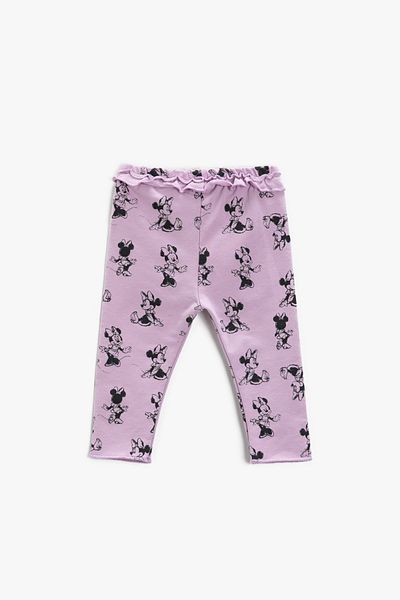 Koton Lila gemusterte Strumpfhose für Babys (Mädchen) 2KMG49698AK
