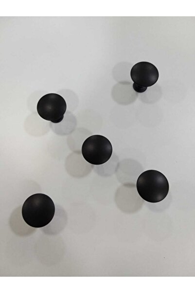 ARON (5 PCS) Flat Knob Handle Matte Black Furniture Drawer Cabinet Nightstand Dresser Console Handle