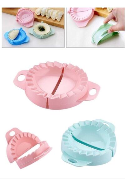 KıtayGroup Poğaça Kurabiye Mantı Hamur Kapama Kalıbı 3 Lü