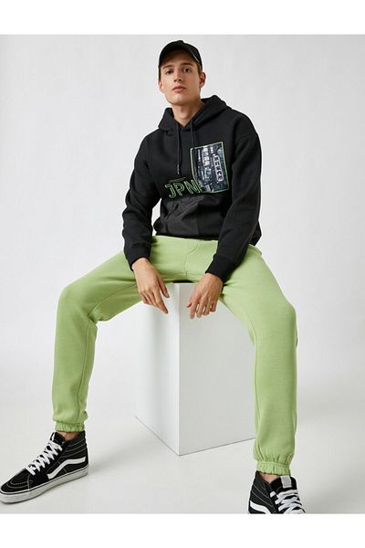 Koton Φούτερ με στάμπα Oversize με κουκούλα